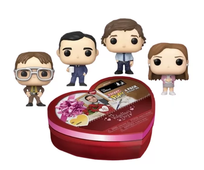 Φιγούρα Funko Pocket POP! The Office: Valentine's Day 4-pack Mystery Box