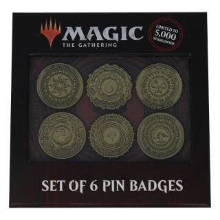 Magic the Gathering - Set of 6 Limited Edition Mana Symbol Pin Badges