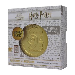 Harry Potter - Limited Edition 24K Gold Plated Collectible - Platform 9 3/4 (5.000 Pieces Worlwide)