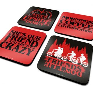 Σουβέρ Coaster - Stranger Things (Phrases) (4pcs)