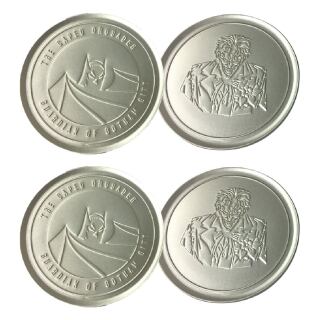 Σουβέρ Metal Coaster - DC Heroes - Batman & Joker DC (4pcs)