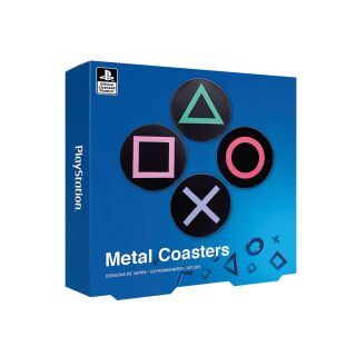 Σουβέρ Metal Coaster - Playstation (4pcs)