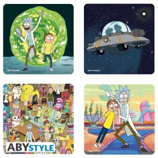 Σουβέρ Coaster - Rick and Morty (4pcs)