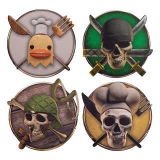 Σουβέρ Coaster - One Piece - Zoro / Sanji / Usopp  / Baratie (4pcs)