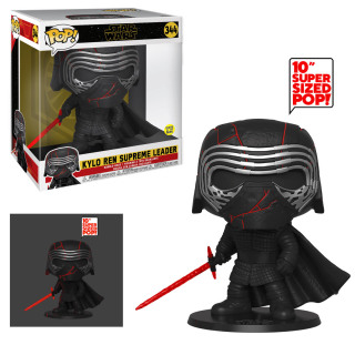 Φιγούρα Funko POP! Jumbo (25cm) Star Wars - The Rise of Skywalker - Kylo Ren Supreme Leader (Glows in the Dark) #344