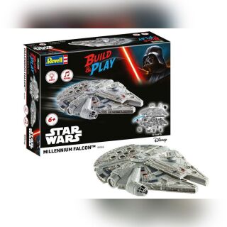Σετ Μοντελισμού Revell Model Kit - Build and Play - Star Wars - Millennium Falcon (with Light and Sound) (21cm)