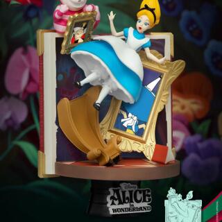 Disney Story Book Series - D-Stage Diorama Alice in Wonderland Statue (15cm)