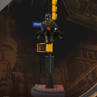 Marvel Diorama - Spider-Man No Way Home D-Stage - Spider-Man Black and Gold Suit Statue (16cm)