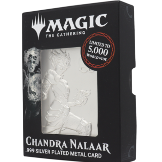 Magic the Gathering - Limited Edition - .999 Silver Metal Card Collectible - Chandra Nalaar