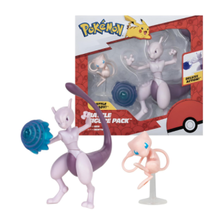 Φιγούρα Jazwares Vinyl Figure - Pokemon Battle Figure Pack - Mew and Mewtwo (Deluxe Action)