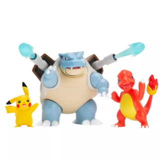 Φιγούρα Jazwares Vinyl Figure - Pokemon Battle Figure Multi-Pack - Pikachu / Charmeleon / Blastoise (Deluxe Action)