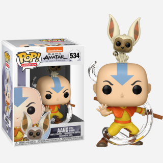 Φιγούρα Funko POP! Avatar the Last Airbender - Aang with Momo #534 (Damaged Package)