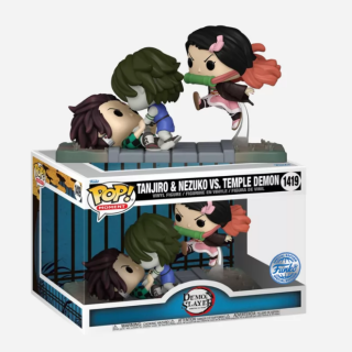 Φιγούρα Funko POP! Moment Demon Slayer - Tanjiro & Nezuko Vs Temple Demon (Funko Special Edition) #1419