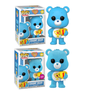 Φιγούρα Funko POP! Care Bears 40th Anniversary - Champ Bear (Flocked Chase) #1203 (1+1 Pack)