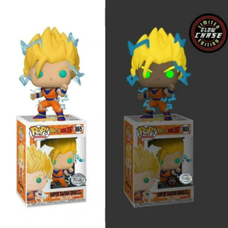 Φιγούρα Funko POP! Dragon Ball Z - Super Saiyan 2 Goku with Energy (Special Edition) (Glow Chase) #865 (1+1 Pack)