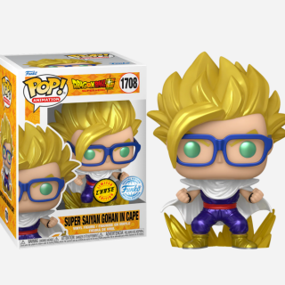 Φιγούρα Funko POP! Dragon Ball Super - Super Hero - Super Saiyan Gohan in Cape (Metallic) (Funko Special Edition) (Chase) #1708 (1+1 Pack)