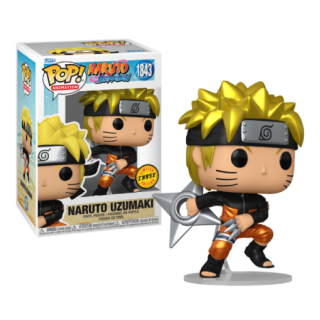 Φιγούρα Funko POP! Naruto Shippuden - Naruto Uzumaki (with Kunai and Shuriken) (Mettalic) (Chase) #1843 (1+1 Pack)