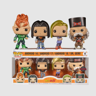 Φιγούρα Funko POP! Dragon Ball Z - Android 16 / Android 17 / Android 18 / Dr. Gero (Funko Special Edition) 4-Pack