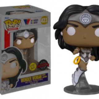 Φιγούρα Funko POP! DC Heroes - Wonder Woman 80th Anniversary - Wonder Woman White Lantern (Glows in the Dark) (Special Edition) #423