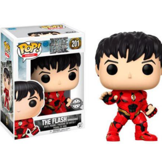 Φιγούρα Funko POP! DC Heroes - Justice League - The Flash (Unmasked) (Silver Exclusive) #201 (Second Hand) (Damaged Package)