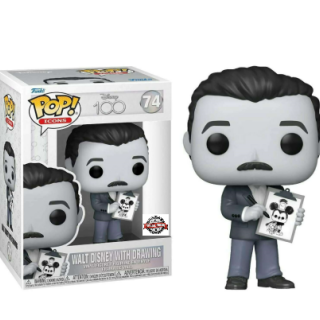 Φιγούρα Funko POP! Icons - Disney 100th Anniversary - Walt Disney (with Steamboat Mickey Drawing) (Special Edition) #74