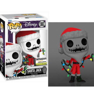 Φιγούρα Funko POP! Disney - The Nightmare Before Christmas 30th Anniversary - Santa Jack (Amazon Exclusive Glows in the Dark) #1383