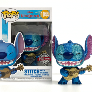 Φιγούρα Funko POP! Disney - Lilo and Stitch - Stitch with Ukulele (Diamond Collection) (Special Edition) #1044