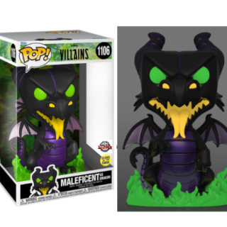 Φιγούρα Funko POP! Jumbo (25cm) Disney - Villains - Maleficent as the Dragon as Dragon (with Flames) (Glows in the Dark) (Special Edition) #1106