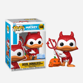 Φιγούρα Funko POP! Disney - Mickey and Friends - Devil Donald with Pumpkin (Special Edition) #1446