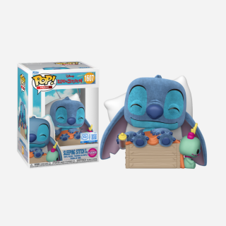 Φιγούρα Funko POP! Plus Disney - Lilo and Stitch - Sleeping Stitch in Box (Flocked) (Special Edition) #1607