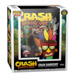 Φιγούρα Funko Pop! Games Covers Crash Bandicoot - Crash Bandicoot with Aku Mask (Special Edition) #06