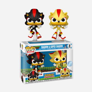 Φιγούρα Funko POP! Sonic The Hedgehog - Shadow and Super Shadow (Glows in the Dark) (Funko Special Edition) 2-Pack