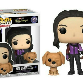 Φιγούρα Funko POP! Marvel - Hawkeye - Kate Bishop with Lucky the Pizza Dog #1212