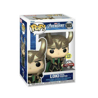 Φιγούρα Funko POP! Marvel - Avengers - Loki with Scepter (Glows in the Dark) (Special Edition) #985