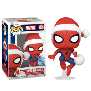 Φιγούρα Funko POP! Marvel - Spider-Man (with Santa Hat) (Holding Bag of Gifts) (Funko Special Edition) #1136