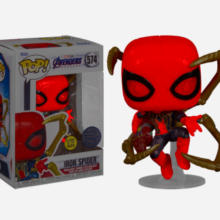 Φιγούρα Funko POP! Marvel - Avengers Endgame - Spider-Man - Iron Spider with Nano Gauntlet (Glows in the Dark) (Funko Special Edition) #574