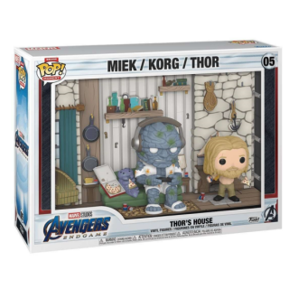 Φιγούρα Funko POP! Deluxe Moment Marvel - Avengers Endgame - Thor's House - Miek / Korg / Thor #05