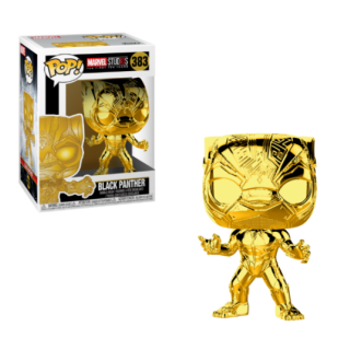 Φιγούρα Funko POP! Marvel Studios - The First Ten Years - Black Panther (Gold Chrome) #383