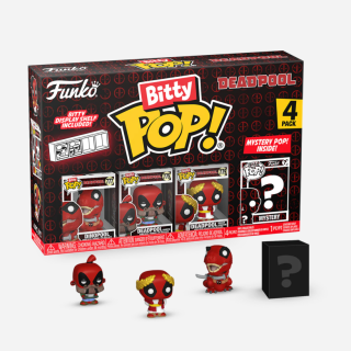 Φιγούρα Funko POP! Bitty Marvel - Deadpool - Mystery 4 -Pack - Dinopool / Barista / Roman Senator