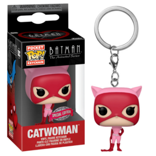 Φιγούρα Funko Pocket POP! DC Heroes - Batman the Animated Series - Catwoman (Red/Pink) (Special Edition) Vinyl Figure Keychain