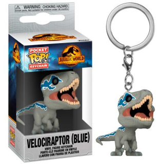 Φιγούρα Funko Pocket POP! Jurassic World - Velociraptror (Blue) Vinyl Figure Keychain