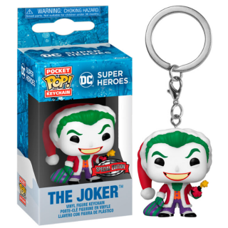 Φιγούρα Funko Pocket POP! DC Heroes - The Joker (Christmas) Vinyl Figure Keychain