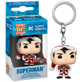 Φιγούρα Funko Pocket POP! DC Heroes - Superman (Christmas) Vinyl Figure Keychain