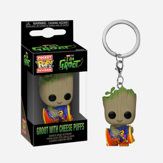Φιγούρα Funko Pocket POP! Marvel - I Am Groot - Groot with Cheese Puffs Vinyl Figure Keychain