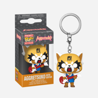 Φιγούρα Funko Pocket POP!  Sanrio - Aggretsuko - Aggretsuko with Guitar Vinyl Figure Keychain