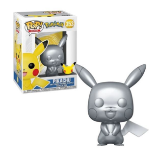 Φιγούρα Funko POP! Jumbo (25cm) Pokemon - Pikachu (Silver) (Pokemon Celebrations 25) #353