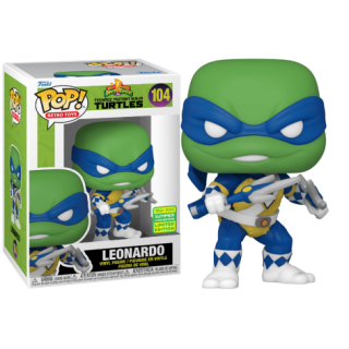 Φιγούρα Funko POP! Teenage Mutant Ninja Turtles x Mighty Morphin Power Rangers - Leonardo (2022 Summer Convention Limited Edition) #104