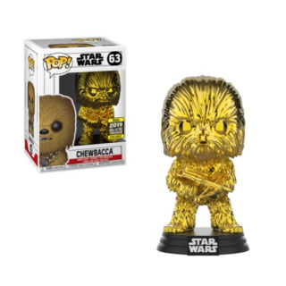 Φιγούρα Funko POP! Star Wars - Chewbacca (Gold Chrome) (2019 Galactic Convention Exclusive) #63 (Second Hand)
