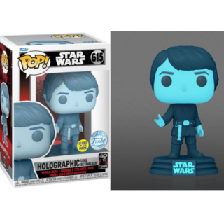 Φιγούρα Funko POP! Star Wars - Return of the Jedi (40th Anniversary) - Holographic Luke Skywalker (Glows in the Dark) (Funko Special Edition) #615