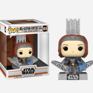 Φιγούρα Funko POP! Deluxe Star Wars - The Mandalorian - Bo-Katan Kryze on the Throne #669